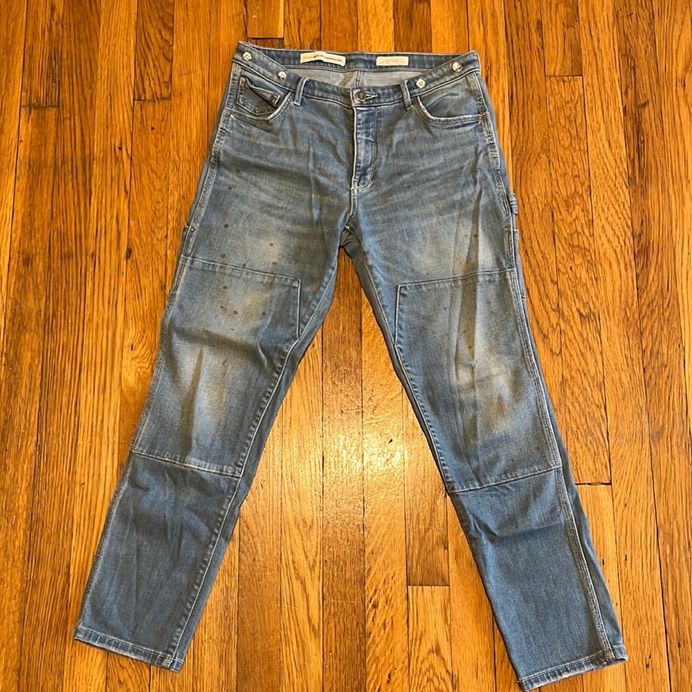 Anthropologie Pilcro Medium Rise Utility Style Jeans Size 27